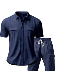The Harbor Button-Up Set – button up shirt and shorts set, view 6