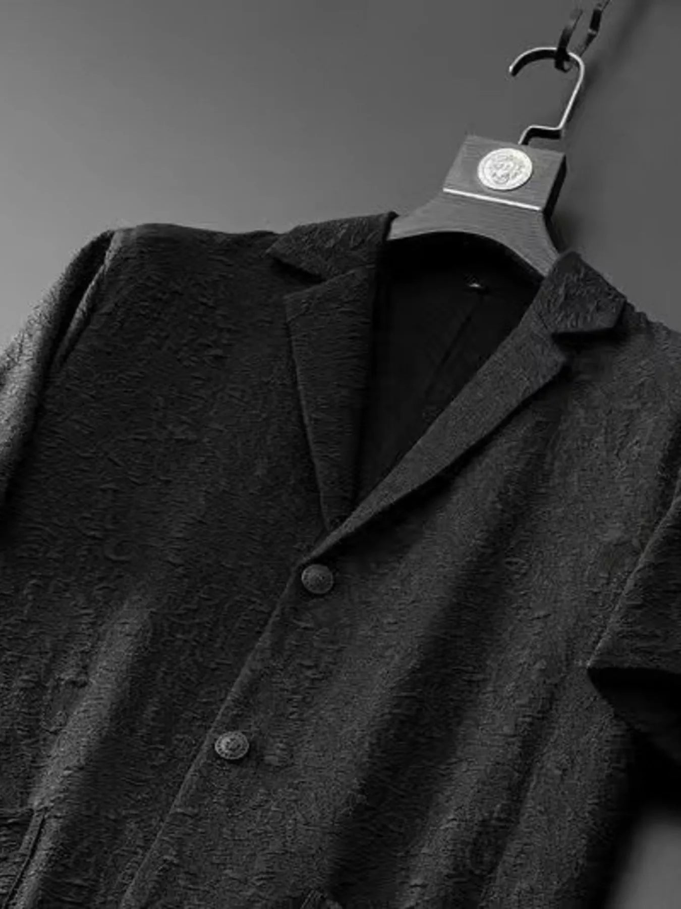 Men's button-up shirt and matching pants set, plus size