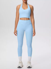 The Lucia Halter Crop Top & Legging Set