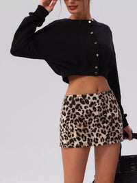 The Cleo Cropped Button Cardigan