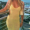 Backless Cutout Scoop Neck Cover-Up Dress
