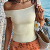 Off-Shoulder Knit Top