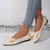 Bow Point Toe Slip-Ons