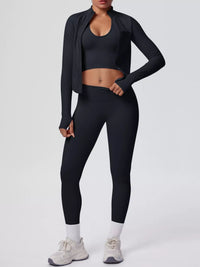 The Lucia Three-Piece Tank, Jacket & Legging Set