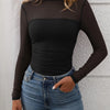 Mock Neck Long Sleeve Top