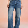 Vintage Wash Wide Leg Jeans