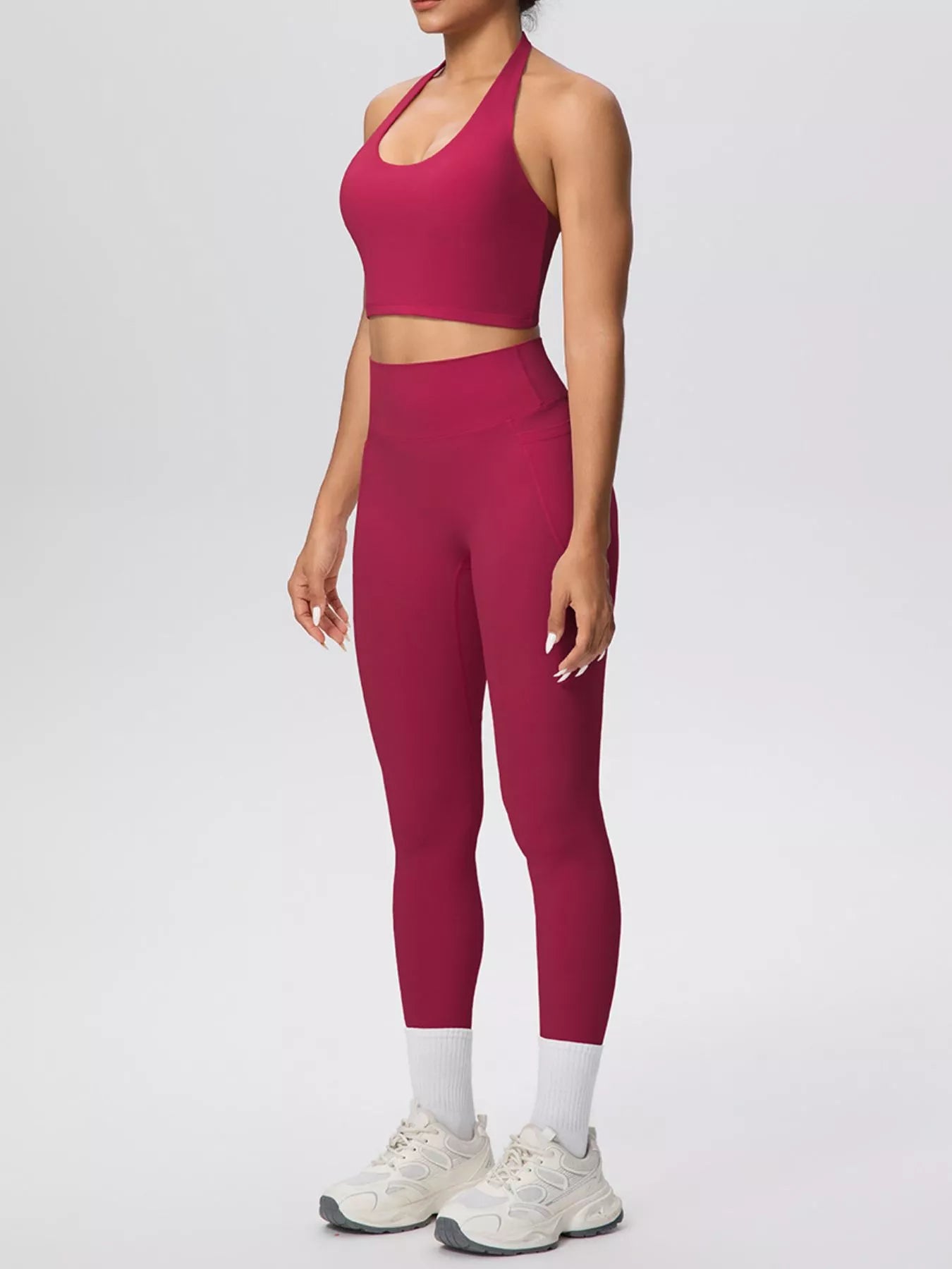 The Lucia Halter Crop Top & Legging Set