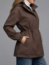 The Breeze Hooded Drawstring Windbreaker
