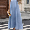 V-Neck Denim Cami Dress | Shop Netscape