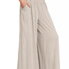 Zenana Smocked Waistband Wide Leg Lounge Pants