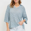Pointelle Knit Top