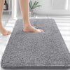 OLANLY Bathroom Rugs 30x20, Extra Soft Absorbent Chenille Bath Rugs, Rubber Backing Quick Dry, Machine Washable Bath Mats for Bathroom Floor, Tub and Shower, Home Decor Accessories, Grey