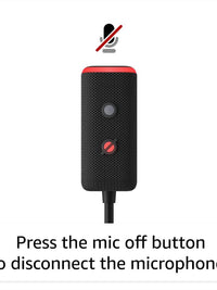 Microphone mute button on a device, designed to disconnect microphones easily.