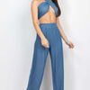 Tube Tied Top & Wide Pants Set