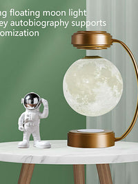 Transform Your Space: Enchanting 3D Levitating Moon Lamp | Wireless LED with Mesmerizing Rotation | Three Soothing Colors | Create a Magical Atmosphere in Your Bedroom | The Ultimate Novelty Christmas Gift"