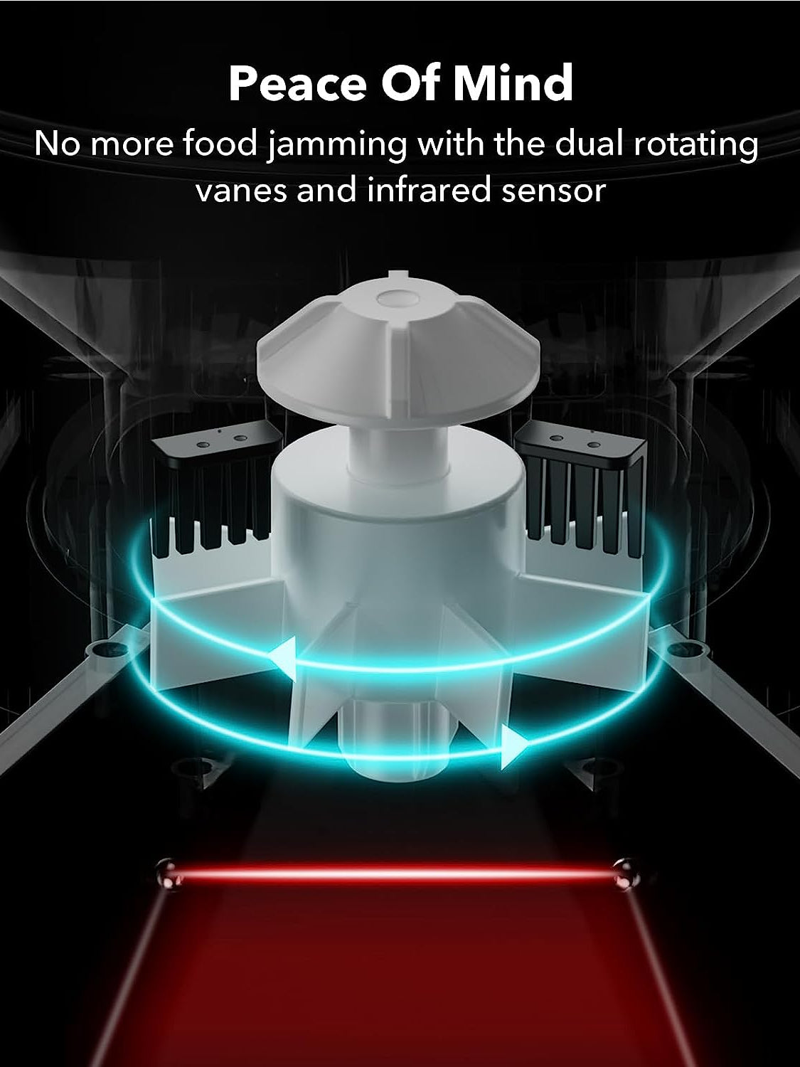 Automatic Dog Feeder 6L Auto Dry Food Dispenser for Dog and Cat with Lock Lid for Naughty Pet, Timed Cat Feeder Low Food Indication Anti-Clog up to 50 Portion & 6 Meals Daily, Black