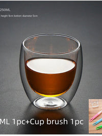 Heart Shaped Glass Cup for Coffee, Espresso, Champagne, Wine, Milk, Juice Drinkware and Bar Utensil