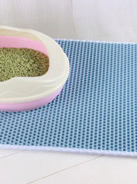 Waterproof Pet Cat Litter Mat Double Layer Pet Litter Box Mat Non-Slip Sand Cat Pad Washable Bed Mat Clean Pad Products
