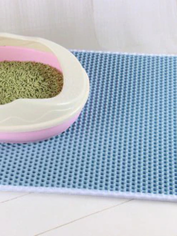 Waterproof Pet Cat Litter Mat Double Layer Pet Litter Box Mat Non-Slip Sand Cat Pad Washable Bed Mat Clean Pad Products