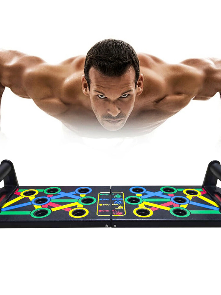 14 in 1 Push-Up Rack Board Training Sport Workout Fitness Gym Equipment Push up Stand for ABS Abdominal Muscle Building Exercise