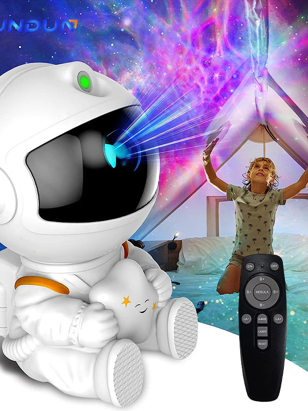 Starry Sky Astronaut Galaxy Projector LED Night Light: Ideal Home Decor for Bedroom, Children's Gifts