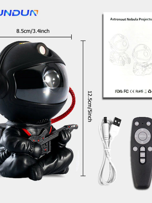Starry Sky Astronaut Galaxy Projector LED Night Light: Ideal Home Decor for Bedroom, Children's Gifts