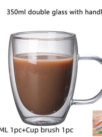 Heart Shaped Glass Cup for Coffee, Espresso, Champagne, Wine, Milk, Juice Drinkware and Bar Utensil