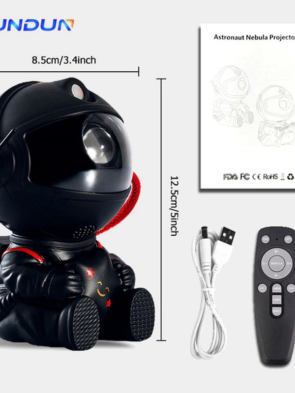 Starry Sky Astronaut Galaxy Projector LED Night Light: Ideal Home Decor for Bedroom, Children's Gifts