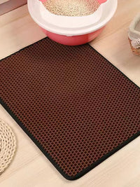 Waterproof Pet Cat Litter Mat Double Layer Pet Litter Box Mat Non-Slip Sand Cat Pad Washable Bed Mat Clean Pad Products
