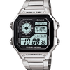 Casio Men's Stainless Steel Quartz Watch with Digital Dial AE1200WHD-7AV