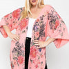 Floral Print, Long Body Cardigan