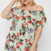Floral Print Off The Shoulder Top