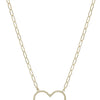 Metal Chain Heart Pendant Necklace