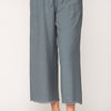 Frayed Wide Leg Pants With Pockets