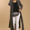 Open Front Long Body Cardigan