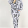 Tie Dye Print Pullover Hoodie And Sweatpants