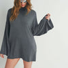 Bell Sleeve Turtle Neck Dress