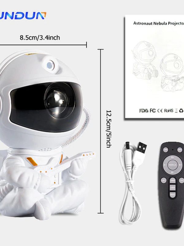 Starry Sky Astronaut Galaxy Projector LED Night Light: Ideal Home Decor for Bedroom, Children's Gifts
