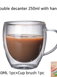 Heart Shaped Glass Cup for Coffee, Espresso, Champagne, Wine, Milk, Juice Drinkware and Bar Utensil