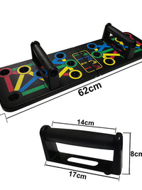 14 in 1 Push-Up Rack Board Training Sport Workout Fitness Gym Equipment Push up Stand for ABS Abdominal Muscle Building Exercise