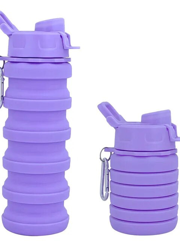 New Portable Silicone Water Bottle Retractable Folding Coffee Bottle Cups E Outdoor Travel Tools Collapsible Sport Bottles