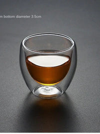 Heart Shaped Glass Cup for Coffee, Espresso, Champagne, Wine, Milk, Juice Drinkware and Bar Utensil