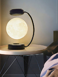 Transform Your Space: Enchanting 3D Levitating Moon Lamp | Wireless LED with Mesmerizing Rotation | Three Soothing Colors | Create a Magical Atmosphere in Your Bedroom | The Ultimate Novelty Christmas Gift"