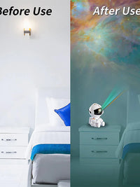 Starry Sky Astronaut Galaxy Projector LED Night Light: Ideal Home Decor for Bedroom, Children's Gifts