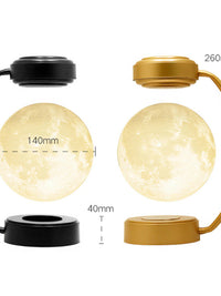 Transform Your Space: Enchanting 3D Levitating Moon Lamp | Wireless LED with Mesmerizing Rotation | Three Soothing Colors | Create a Magical Atmosphere in Your Bedroom | The Ultimate Novelty Christmas Gift"