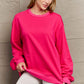 Full Size Round Neck Long Sleeve Sweatshirt