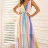 Surplice Neck Sleeveless Maxi Dress
