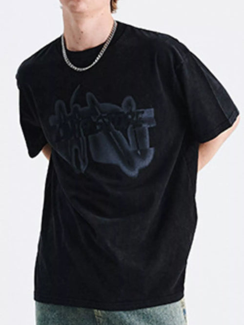 Men's Graphic Round Neck Oversized T-Shirt