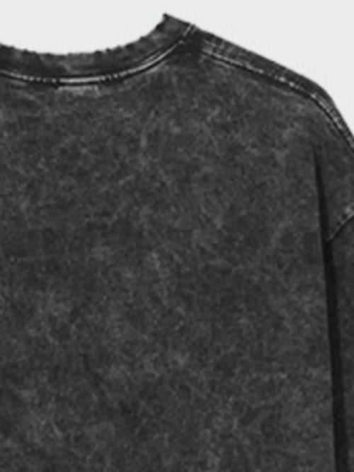 Men's Vintage Graphic Round Neck Oversized T-Shirt