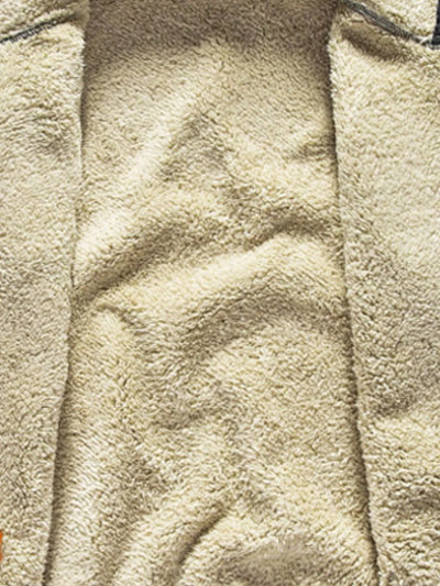 Men's Plus Size Fleece Lined Zip-Up Hoodie interior featuring soft, warm fleece lining.